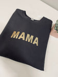 Mama charcoal & gold jumper
