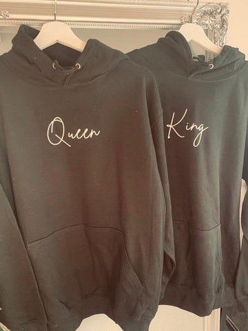 King & Queen Matching Hoodies