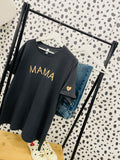 Charcoal and nude mama T-shirt